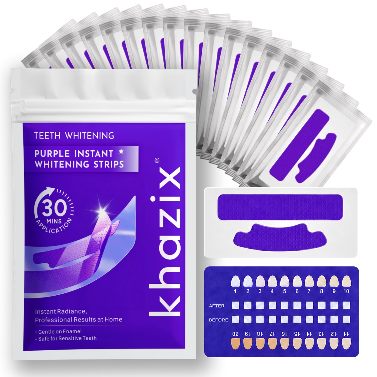 Teeth Whitening Strips Crest - 1/7 pairs Teeth Whitening Strips for