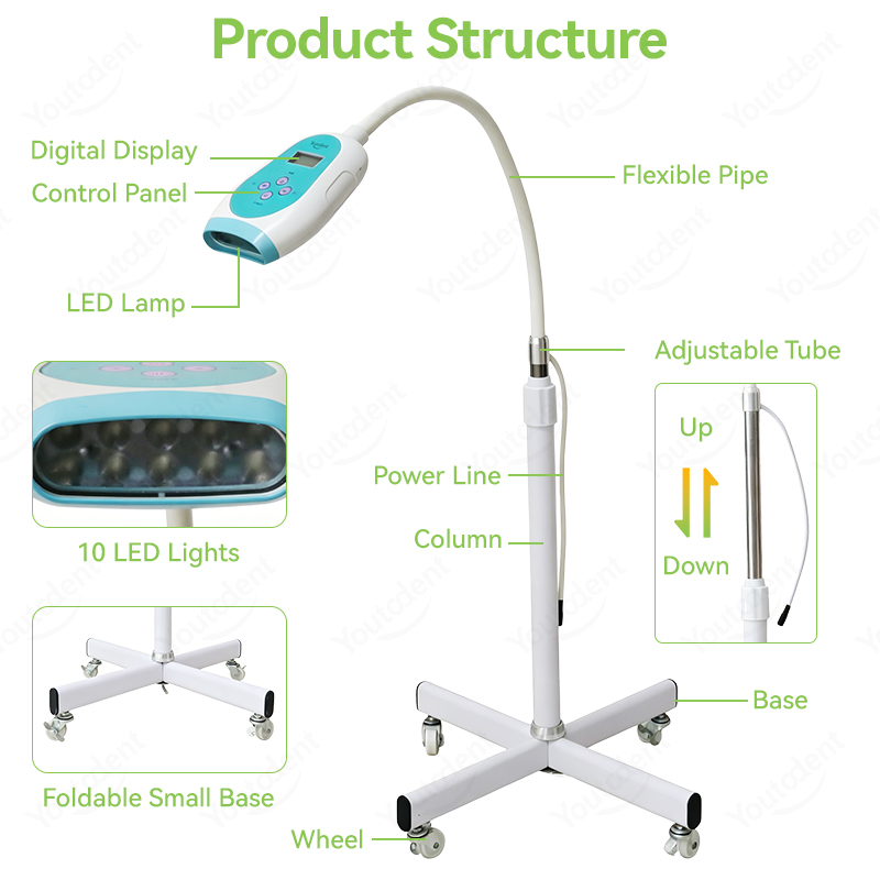 50W Dental Touch Screen 3 Colo - Teeth Whitening Free 评论和价格