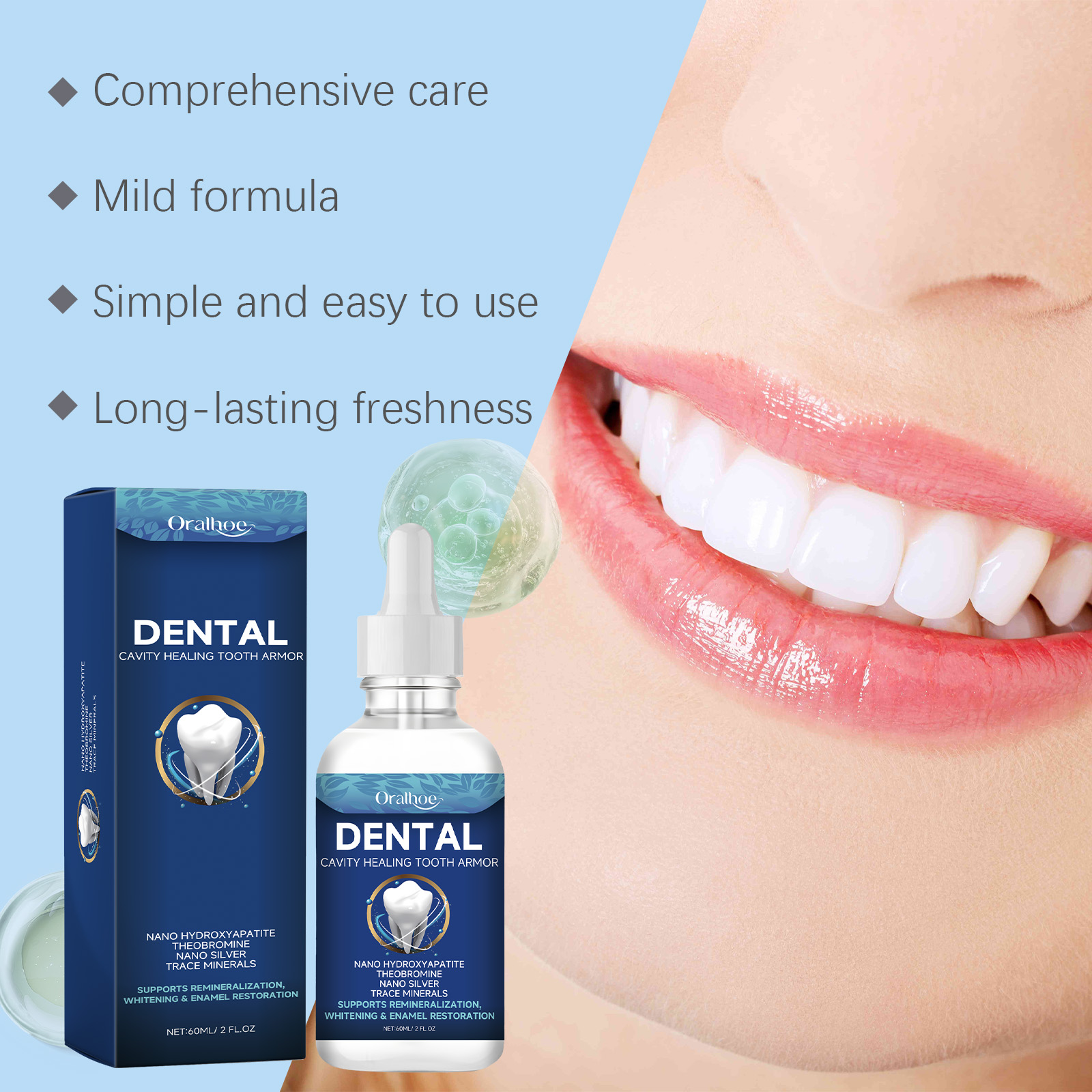Oralhoe Teeth Brighten Serum L - Teeth Whitening Essence 评论和价格