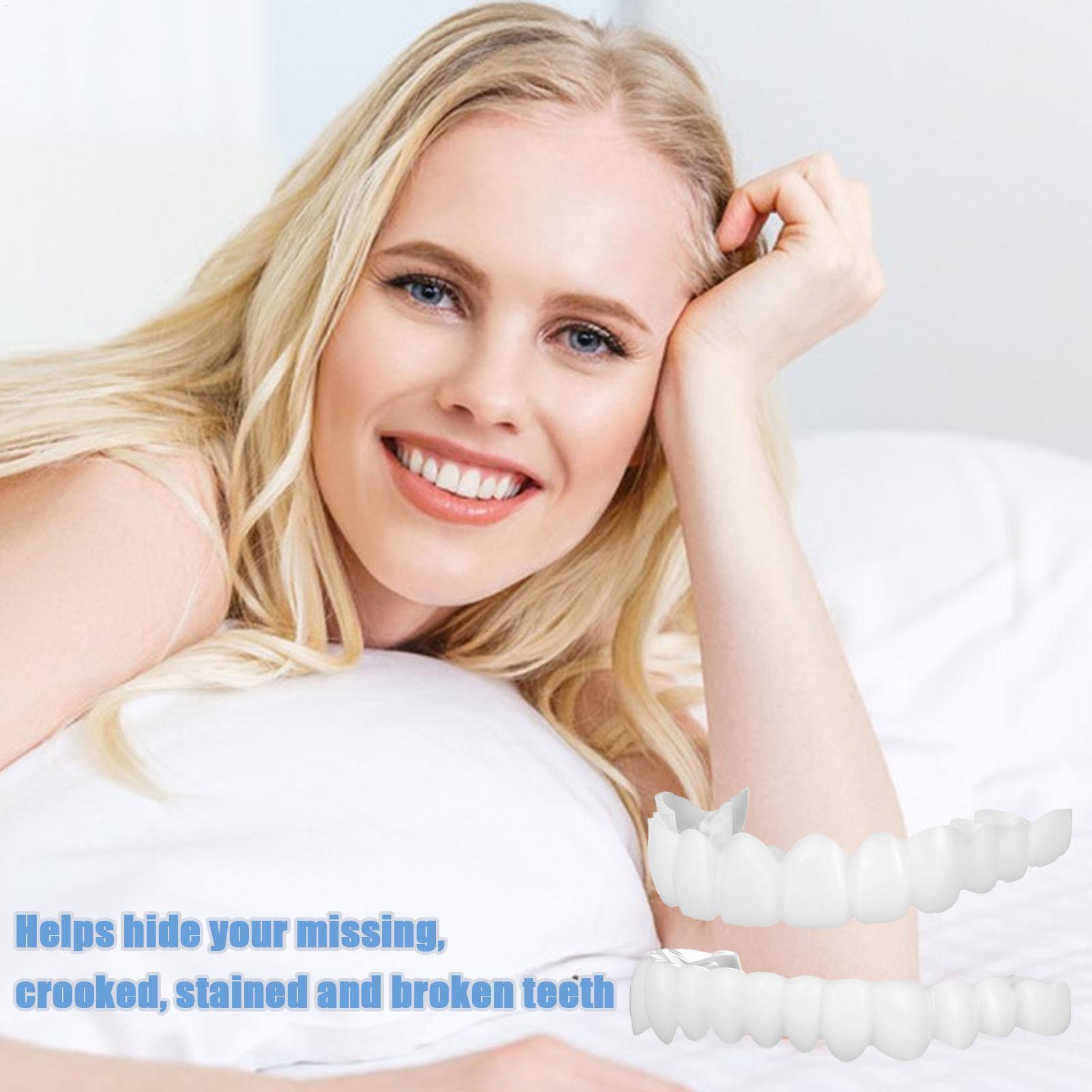 Dental Upper Lower Fake Teeth  - Teeth Whitening With Braces 评论和价格