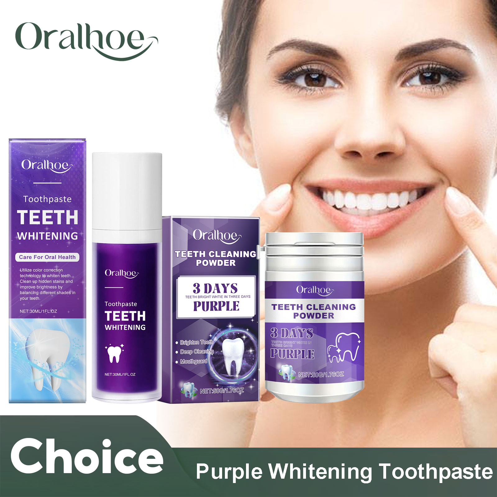 Purple Corrector Teeth Whiteni - Teeth Whitening Essence 评论和价格