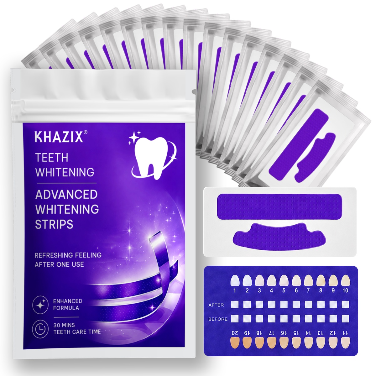 1/7 Pairs Teeth Whitening Stri - Teeth Whitening Strips Crest 评论和价格