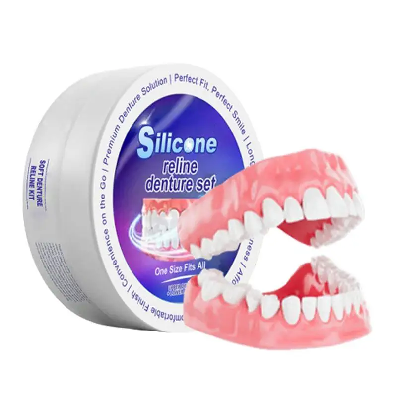 Silicone Denture Set Fit Tempo - Teeth Whitening With Braces 评论和价格