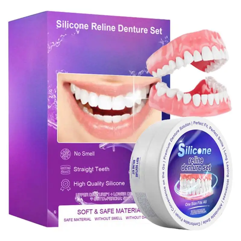 Silicone Denture Set Fit Tempo - Teeth Whitening With Braces 评论和价格