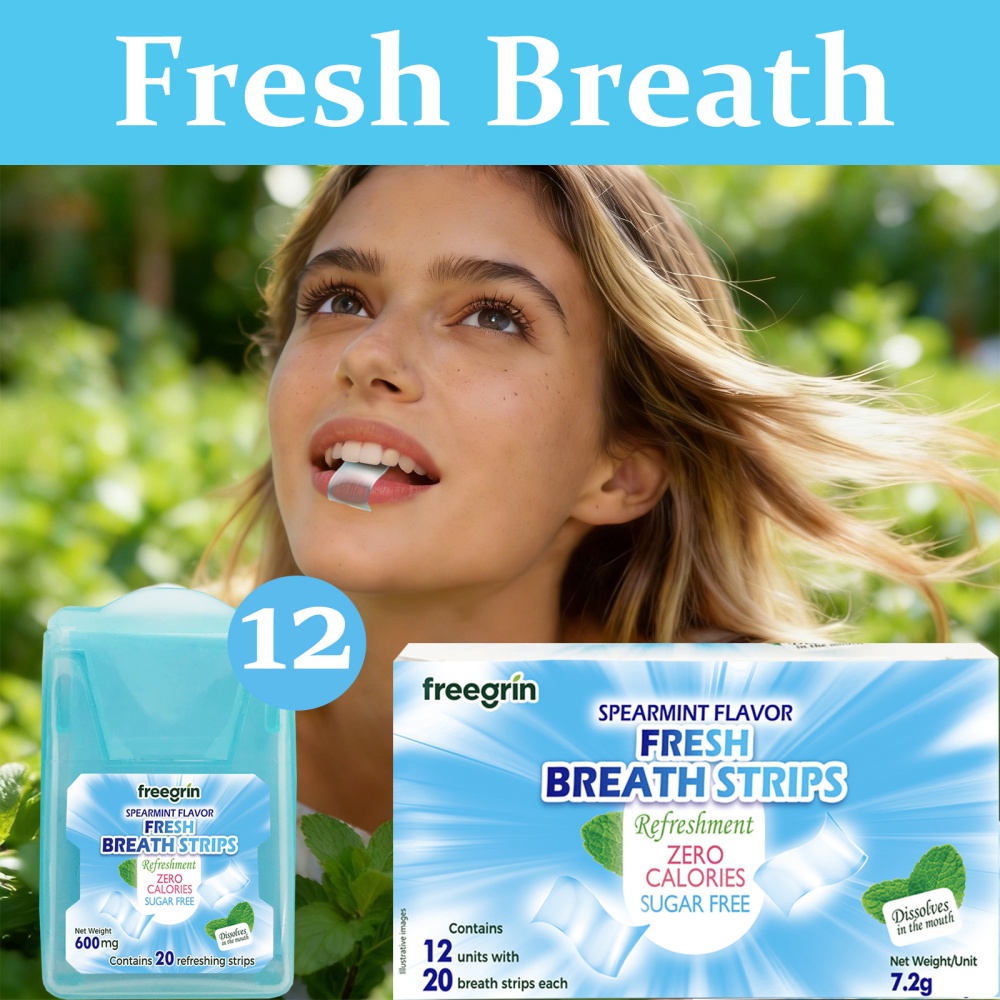 FREEGRIN Spearmint Flavored Fr - Teeth Whitening Fast 评论和价格