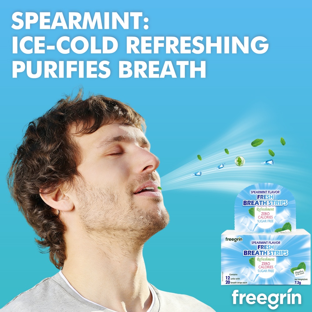 FREEGRIN Spearmint Flavored Fr - Teeth Whitening Fast 评论和价格