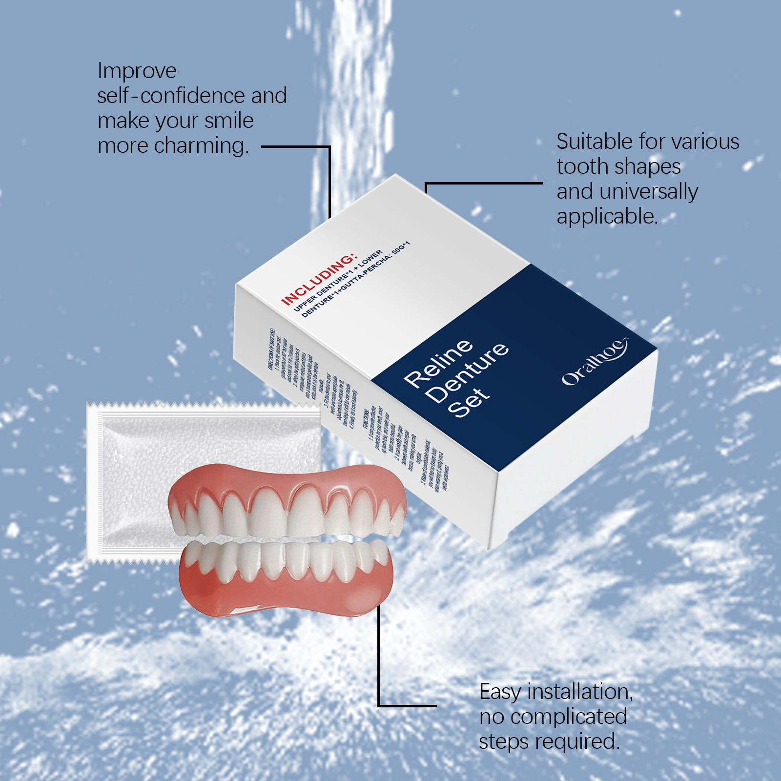 False Teeth Dentures Temporary - Teeth Whitening With Braces 评论和价格