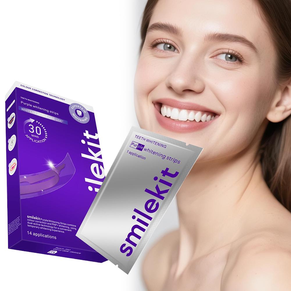 Smilekit Teeth Whitening Stri - Teeth Whitening Strips Crest 评论和价格