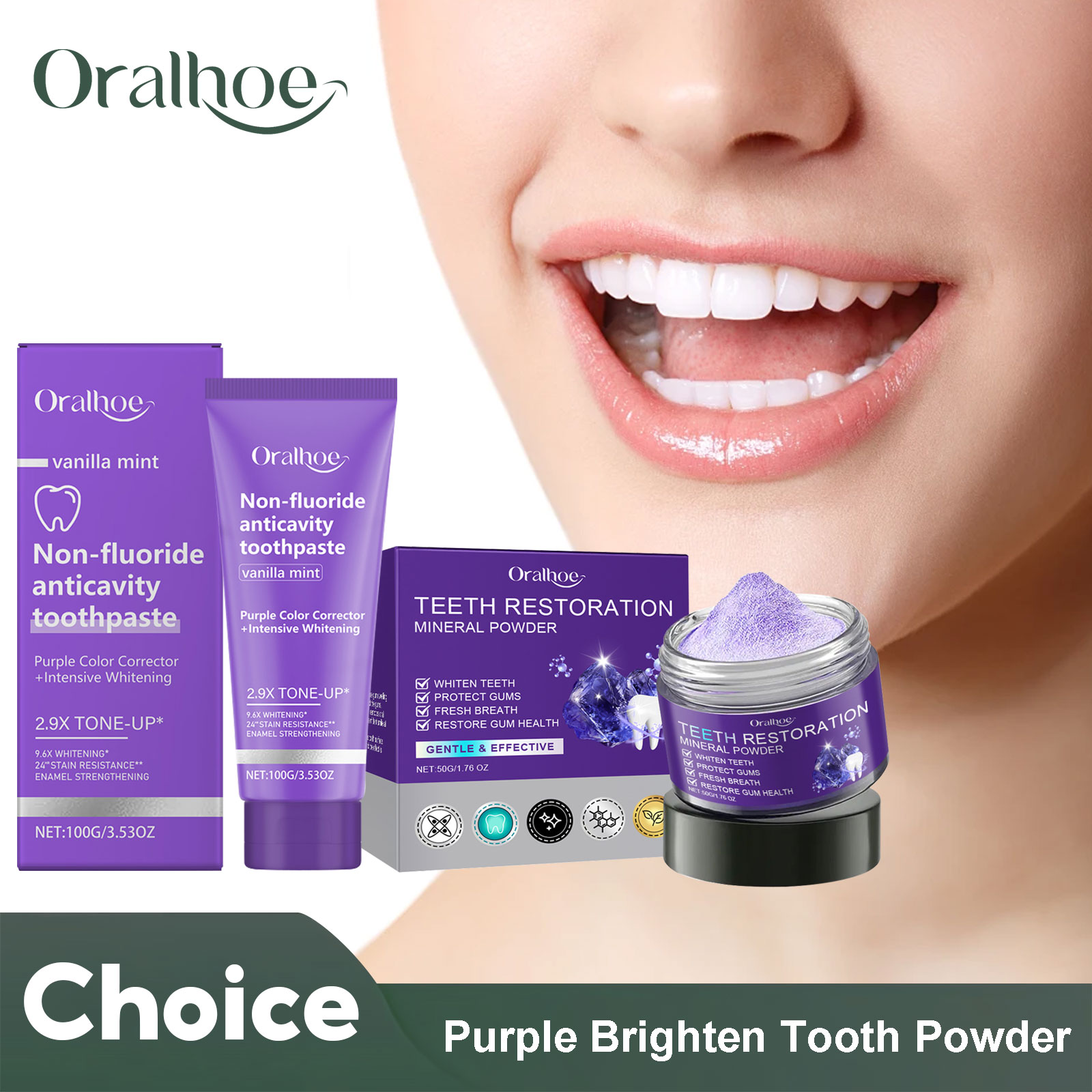 Teeth Restoration Mineral Powd - Teeth Whitening Essence 评论和价格