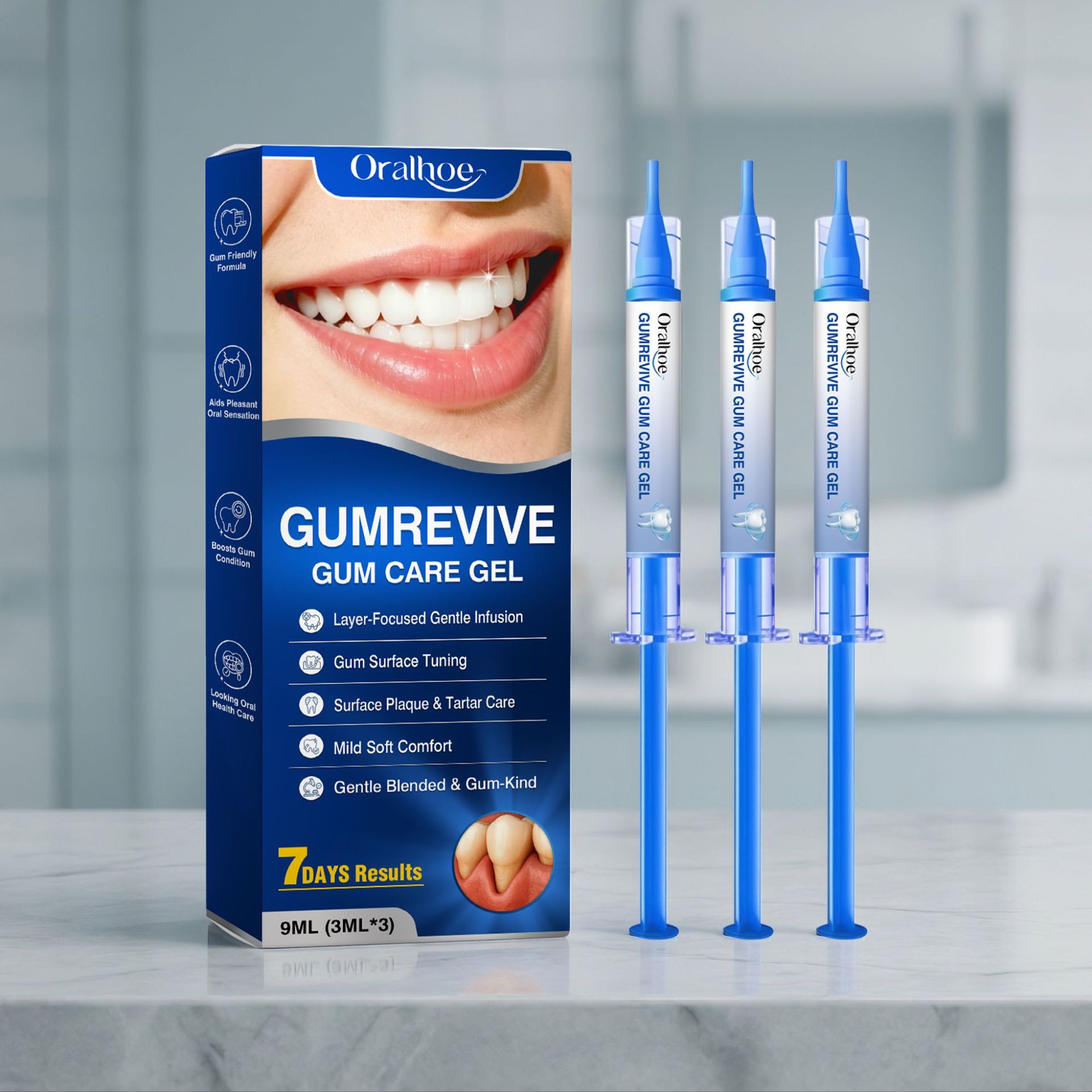 Oral Care Gel 3Pcs Gum Cleanin - Teeth Whitening Gels Used By Dentists 评论和价格