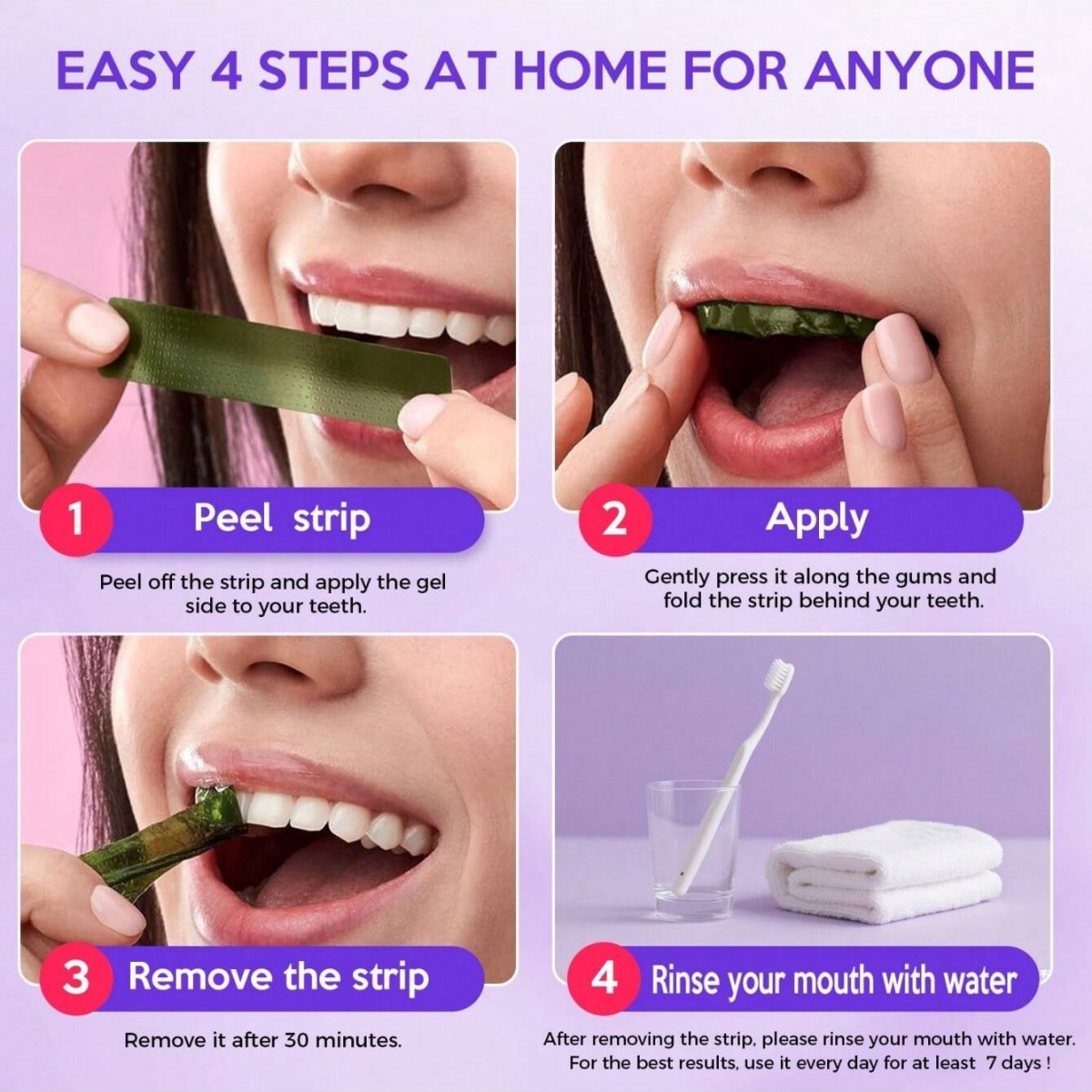 Deluxe Whitening Teeth Sticker - Teeth Whitening Gels Used By Dentists 评论和价格