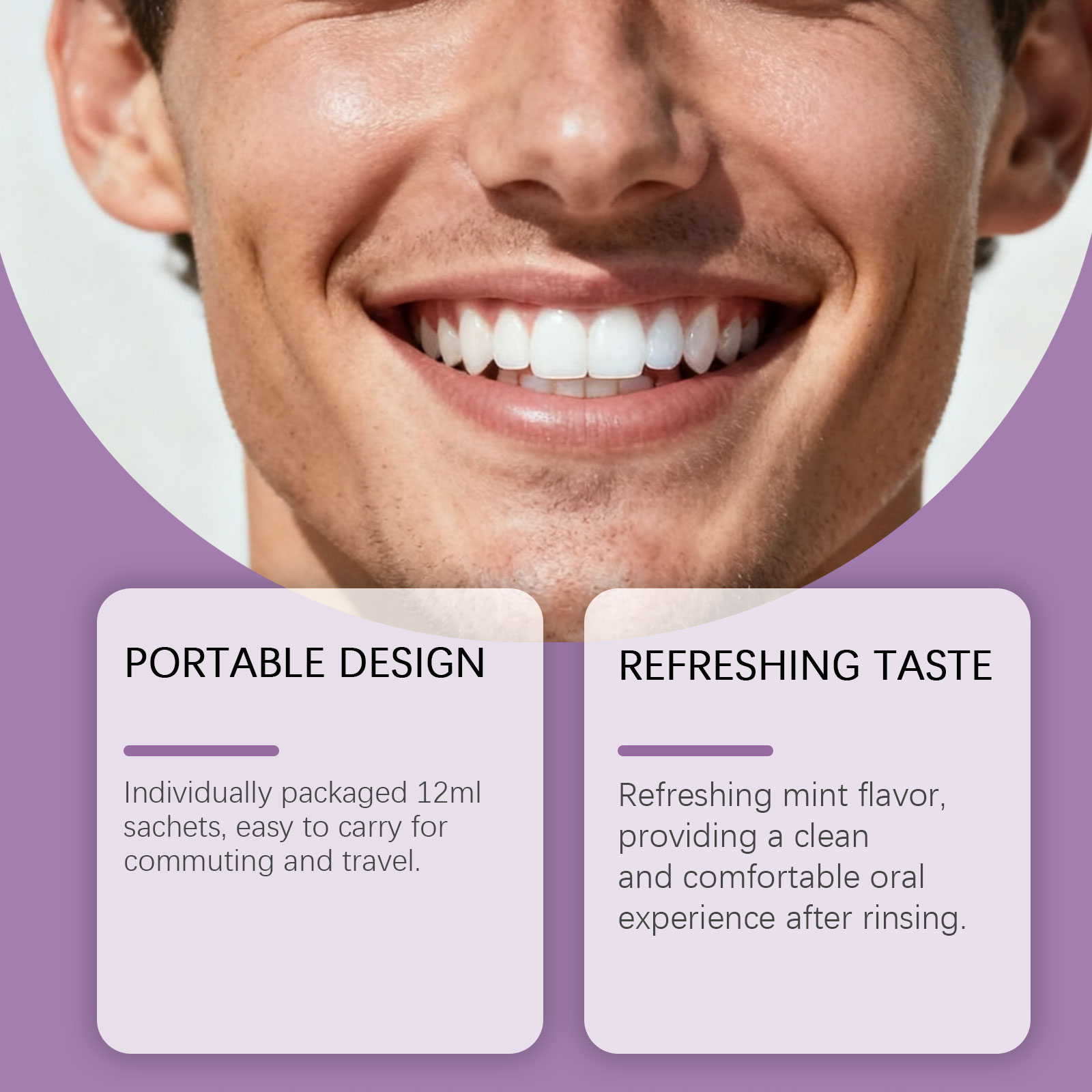 Purple Mouthwash For Teeth Whi - Teeth Whitening Xylitol Gum 评论和价格