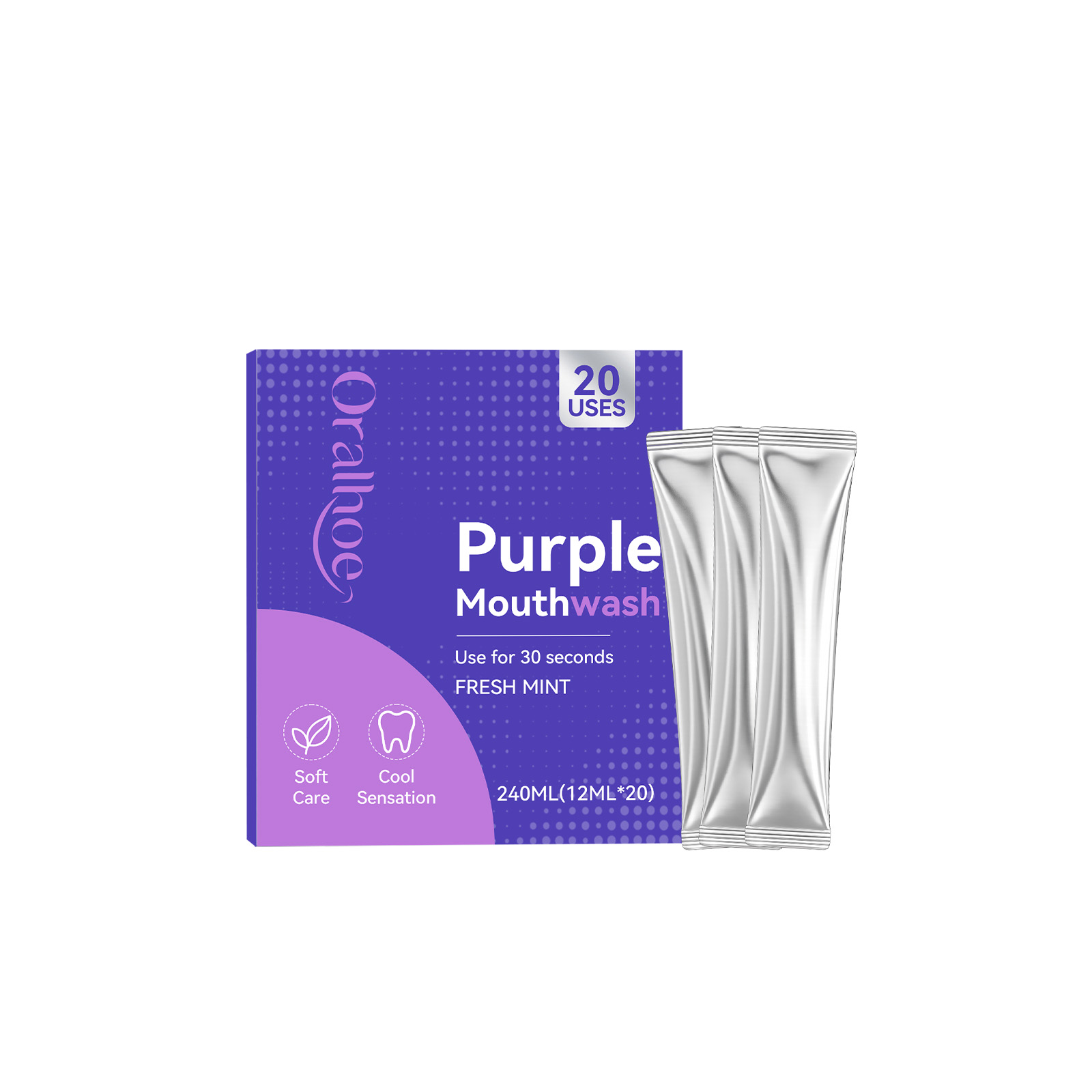 Individual Pack Purple Mouthwa - Teeth Whitening Xylitol 评论和价格