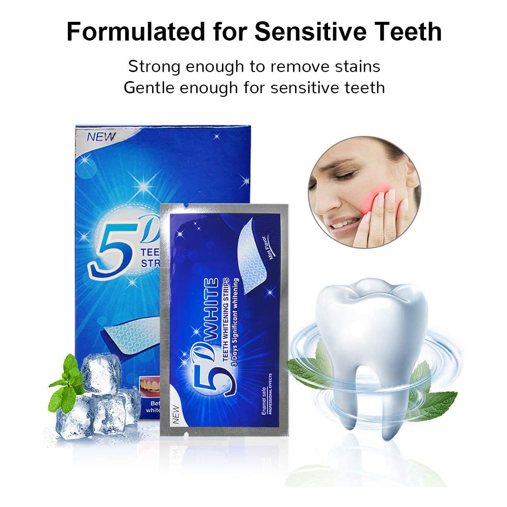 5D White Teeth Whitening Strip - Teeth Whitening Strips Crest 评论和价格